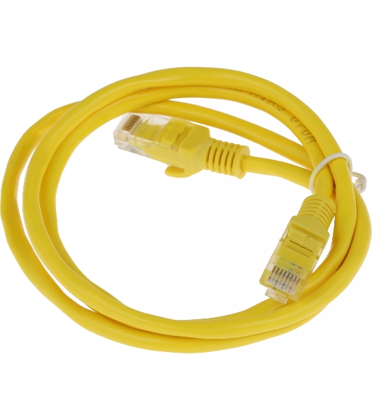 Патч-корд UTP Cablexpert cat.5e, 1м, литой, многожильный, желтый