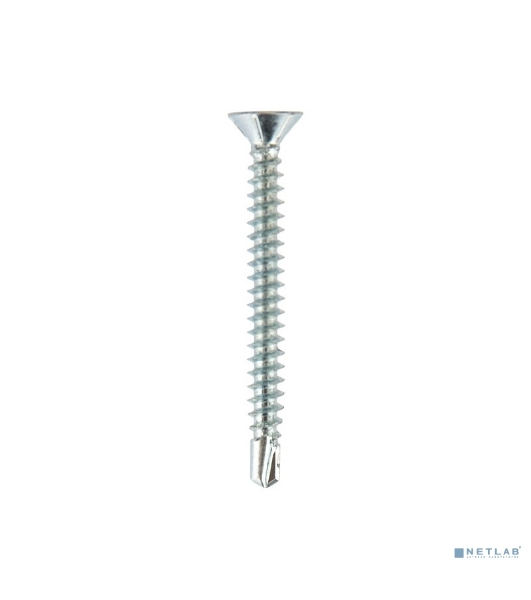 Саморез оконный Kranz сверло, 3.9х38, белый цинк, короб (500 шт./уп.)