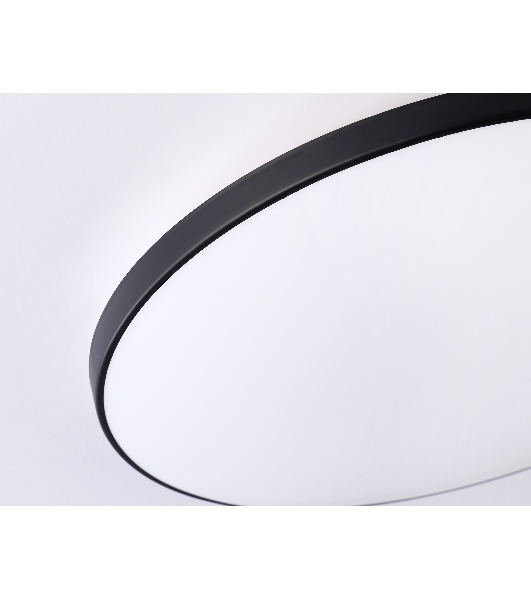Потолочный светодиодный светильник Ambrella light FZ1226 BK черный IP44 24W 4200K D372*55 (Без ПДУ)