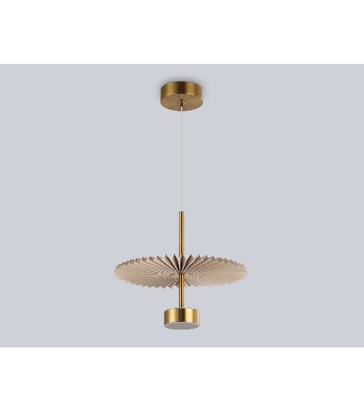 Светильник Ambrella light LH72603 BR/WH латунь/бежевый 6W 3000K D300*260-1770