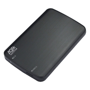 Внешний корпус для HDD/SSD AgeStar 3UB2A12 SATA пластик/алюминий черный 2.5'