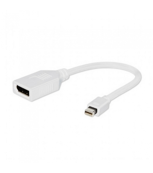 Переходник Gembird Переходник miniDisplayPort - DisplayPort, 20M/20F, 16см, белый