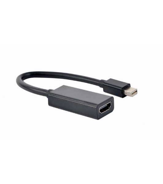 Переходник miniDisplayPort -> HDMI, Cablexpert A-mDPM-HDMIF4K-01, 4K, 20M/19F, кабель 15 см, черный, пакет