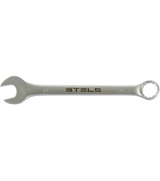 Ключ комбинированный Stels 28 мм, CrV, матовый хром