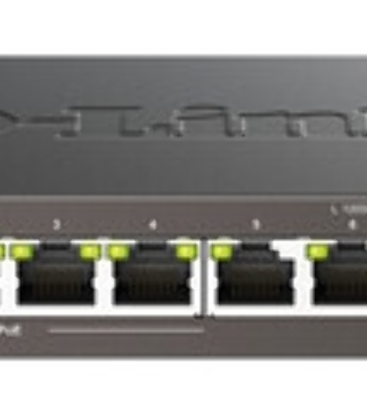 Коммутатор D-Link DGS-1008P/F3A, 8×1 Гбит/с, неуправляемый