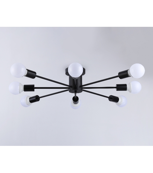 Светильник Ambrella light TR80411/8 BK черный E27/8 max 60W D950*150