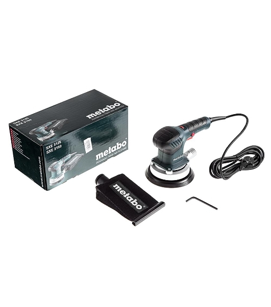 Эксцентриковая шлифовальная машина Metabo SXE 3150 600444000 310вт,150мм,3мм,эл-ка,картон, 12000 об/мин, вес 1.6 кг