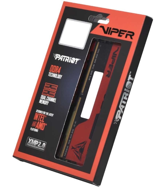 Оперативная память Patriot Viper Elite II, DDR4, 16GB (2x8 GB), 3600 MHz, CL20, DIMM, радиатор, красный, черный