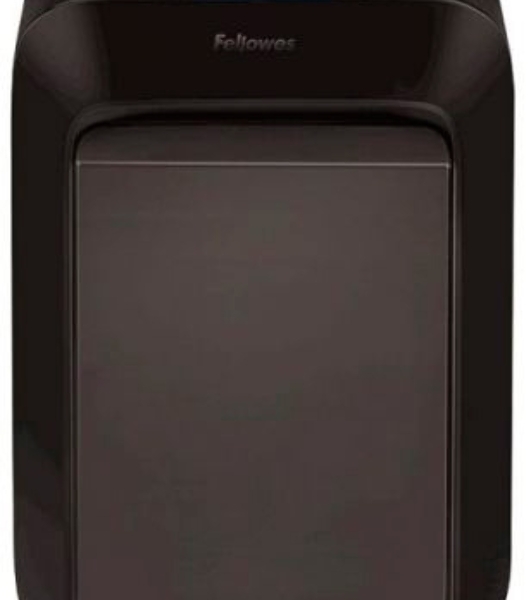 Шредер Fellowes PowerShred LX210 черный (секр.P-4) перекрестный 16лист. 23лтр. скрепки скобы пл.карты