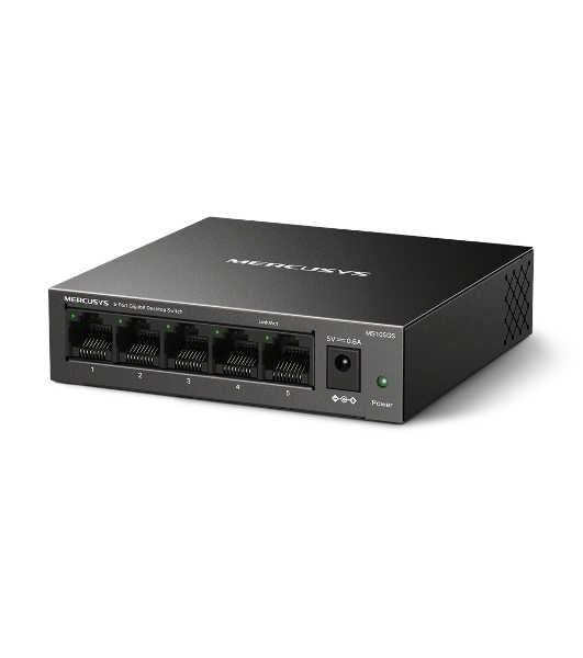Коммутатор настольный Mercusys MS105GS с 5 гигабитными портам
