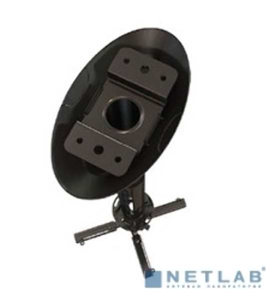 Крепеж Wize Pro PR11A Универсальный потолочный комплект Wize PR11A состоящий из крепления+штанги 15-28 см +площадки к потолку для проектора, наклон +/- 25°, поворот +/- 6°, вращение 360°, до 23 кг, черный