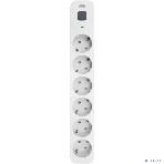 Сетевой фильтр Powercom SP-06W 5,0 м 5.0м, 6 розеток, белый/серый, коробка, фото4