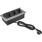 Розетка Cactus CS-SOCKET-EU3-GYBK для столешницы серый (уп.:1шт), фото6