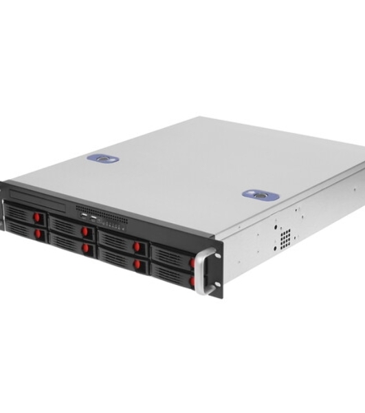 Серверный корпус ExeGate Pro 2U550-HS08 RM 19', высота 2U, глубина 550, БП 1U-500ADS, 8xHotSwap, USB