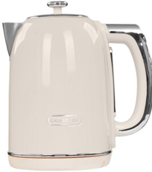 Чайник электрический Galaxy Line GL 0359 1.7 л, 2200 Вт, белый корпус: нерж.сталь/пластик