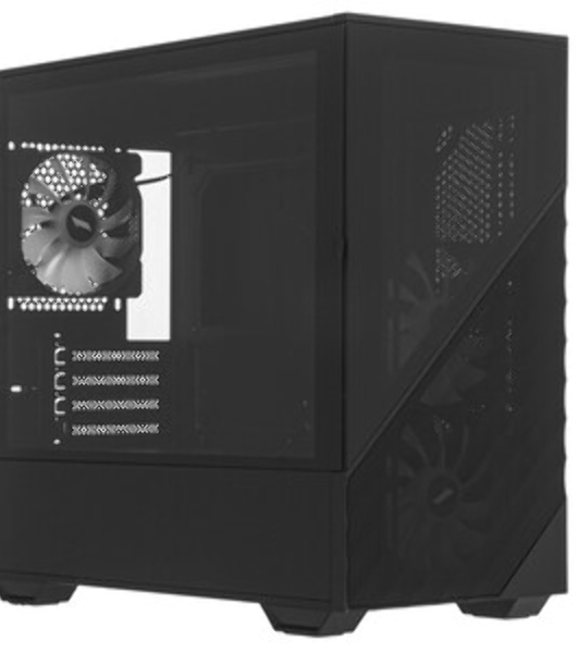 Компьютерный корпус 1STPLAYER DK D7 черный mATX 3x120мм LED fans D7-BK-3F1