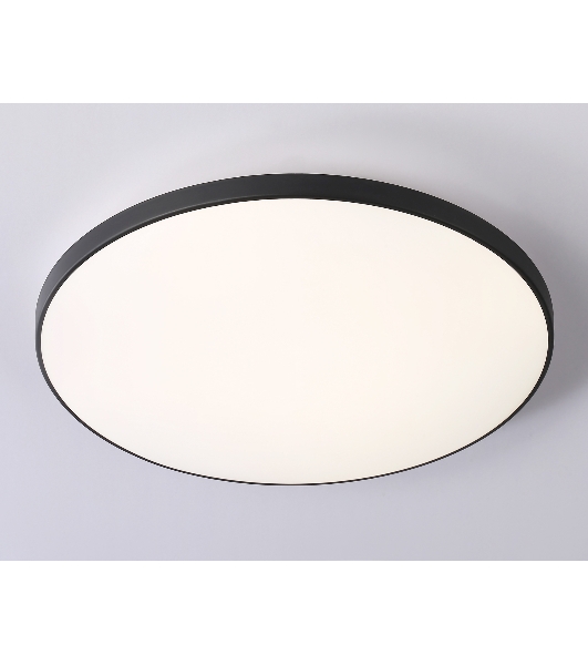 Потолочный светодиодный светильник Ambrella light FZ1226 BK черный IP44 24W 4200K D372*55 (Без ПДУ)