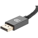 Кабель-переходник DP --> HDMI-F 0.2m, серый металлик, оплетка, 4K@60Hz, Telecom (TA560), фото18
