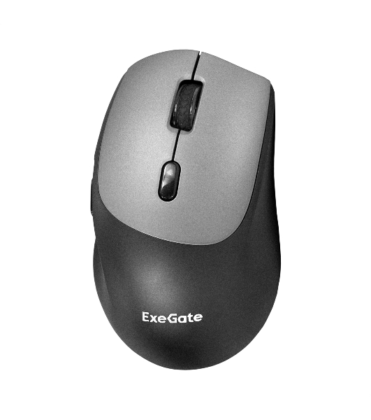 Мышь беспроводная ExeGate Professional Standard BT-070 черный, 1600 dpi, радиоканал, Bluetooth, USB, кнопки - 6