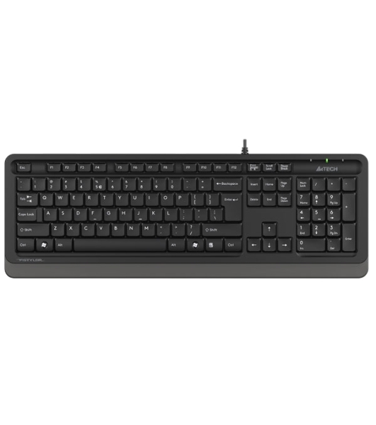 Клавиатура проводная A4Tech Fstyler FK10, USB, черный/серый