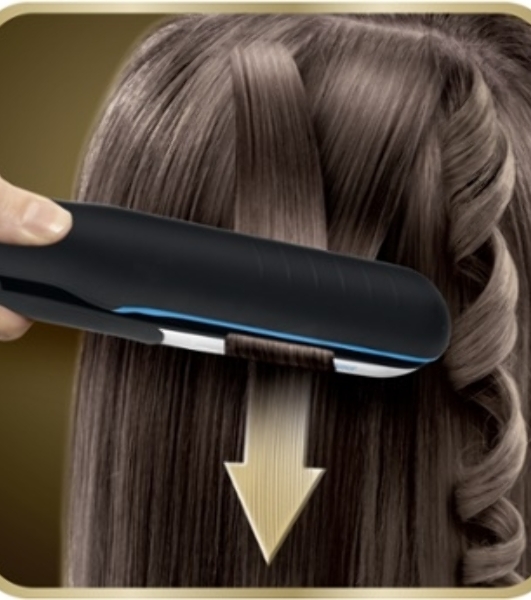 Выпрямитель для волос Rowenta Liss&Curl Ultimate shine SF6220D0 черный/металлик, 25 мм, 230 °C, 5 режимов