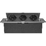 Розетка Cactus CS-SOCKET-EU3-GYBK для столешницы серый (уп.:1шт), фото4