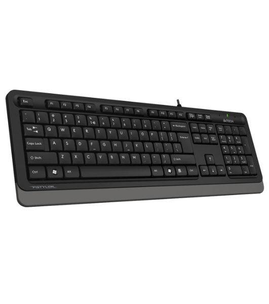 Клавиатура проводная A4Tech Fstyler FK10, USB, черный/серый