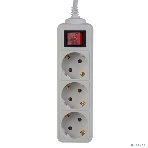 Сетевой удлинитель Perfeo (PF_A4681) 'POWERMATE' - 3 роз - 5 м - белый, фото 1