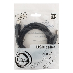 Кабель USB2.0 Pro Cablexpert CCF2-USB2-AMBM-6, AM/BM, 1.8м, экран, 2феррит.кольца, черный, пакет, фото4