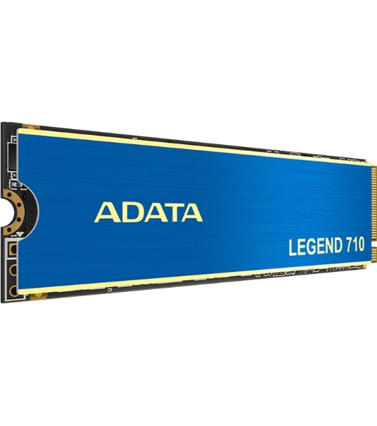 Накопитель SSD ADATA LEGEND 710, 256Gb, PCIe 3.0 x4, M.2 2280, NVMe, R/W 2100/1000, с радиатором