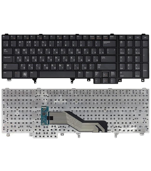 Клавиатура для ноутбука Dell Latitude E6520 E6530 E6540 черная