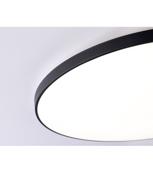 Потолочный светодиодный светильник Ambrella light FZ1227 BK черный IP44 43W 4200K D455*60 (Без ПДУ)
