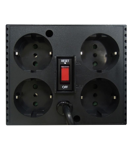 Стабилизатор напряжения Powercom TCA-1200 600Вт 1200ВА черный