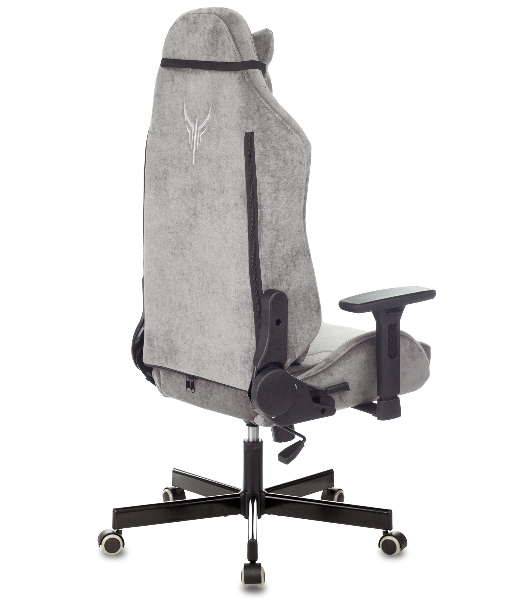 Кресло Бюрократ Knight N1 Fabric серый, ткань, 120 кг, механизм качания