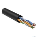 Кабель связи ITK витая пара U/UTP, cat.5e 4х2х24AWG solid, LDPE, 305м, черный, фото5