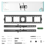 Кронштейн ONKRON UT4 для телевизора 55'-100' наклонный, черный, фото30
