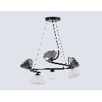Светильник Ambrella light LH15003/6 BK/FR/SM черный/белый матовый/дымчатый G9*6 max 40W D630*1150, фото7