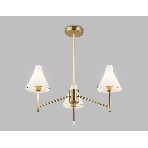 Люстра Ambrella light LH57131/3 BS/FR латунь/белый матовый E14/3 max 40W D650*590, фото3
