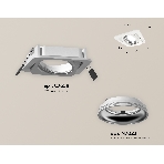 Комплект встраиваемого поворотного светильника Ambrella light XC7658002 SWH/PSL белый песок/серебро полированное MR16 GU5.3 (C7658, N7022), фото 1