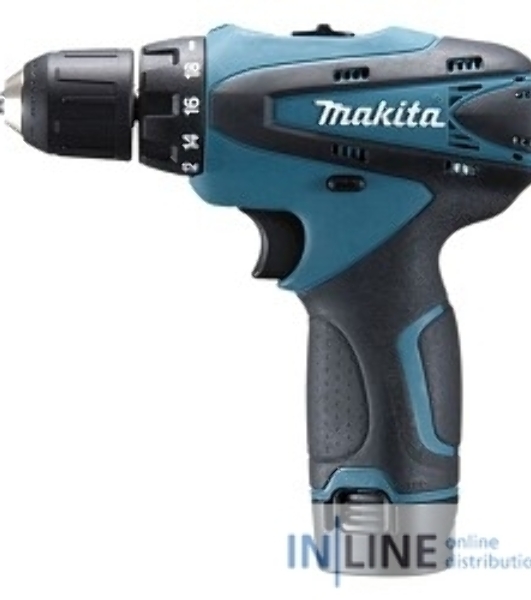 Дрель-шуруповерт Makita DF330DWE, 10,8 В, 1,3 Ач, 24 Нм, щеточный