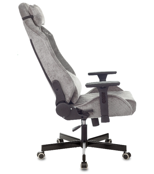 Кресло Бюрократ Knight N1 Fabric серый, ткань, 120 кг, механизм качания