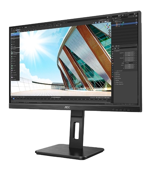 Монитор 27' AOC 27P2Q IPS 1920x1080, 75 Гц, 4 мс, 16:9, 250 кд/м2, 1хDVI, 1хDP, 1xHDMI, 1xVGA, 1x3.5 мм, черный