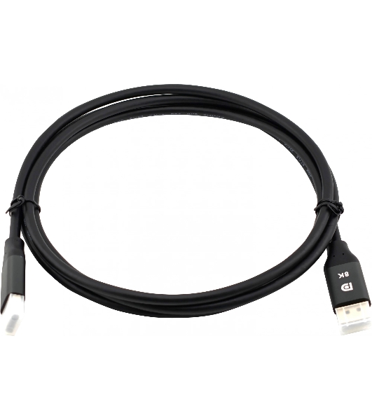 Кабель аудио-видео Cactus CS-DP-DP-1.4-2 DisplayPort (m)/DisplayPort (m) 2м. позолоч.конт. черный
