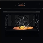 Духовой шкаф Electrolux COB8S39WZ с паром SteamBoost,черный цвет, сенсорное управление, электронное регулирование времени и температуры, будильник, таймер отключения, отложенный старт, подсказка оптимальной температуры, хромированные направляющие из нержавеющей стали Easy Entry , телескопические направляющие (1 ур) с изменением высоты установки, 3 стекла, очистка паром, термощуп, плавное закрытие дверцы SoftClosing, пр-во Германия, фото3