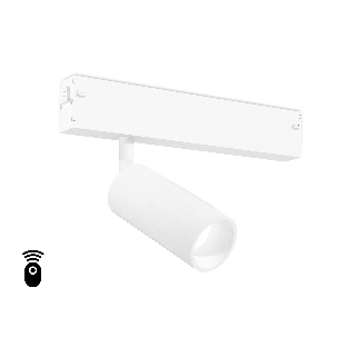 Управляемый светодиодный светильник для шинопровода Magnetic Ambrella light GL1201 WH белый IP20 7W 3000K-6400K 220V 36° D35*80 (Без ПДУ)