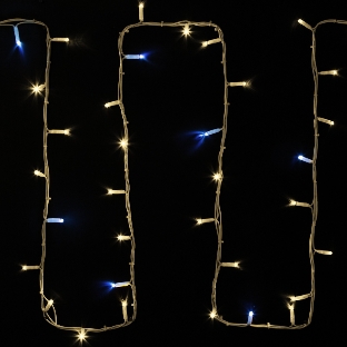 Гирлянда Neon-night 'Дюраплей LED' 20 м, 200 LED, белый каучук, мерцающий Flashing (каждый 5-й диод) свечение теплое белое