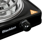 Плита настольная электрическая Blackton Bt HP102B чёрный, 1 кВт, ТЭН, конфорки - 1, нержавеющая сталь, поворотные переключатели, фото11