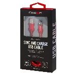 Кабель Crown USB - microUSB CMCU-3072M red, фото 1