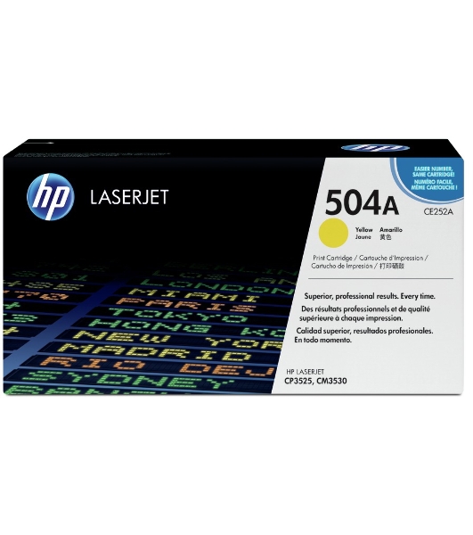 Картридж лазерный HP CE252A желтый для CLJ CM3530/CP3525 7000 стр.