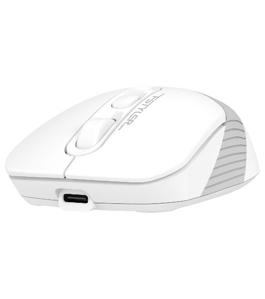 Мышь беспроводная A4Tech Fstyler FB10C белый/серый, 2000 dpi, радиоканал, Bluetooth, USB, кнопки - 4